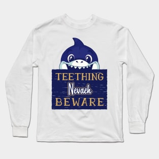 Nevaeh - Funny Kids Shark - Personalized Gift Idea - Bambini Long Sleeve T-Shirt